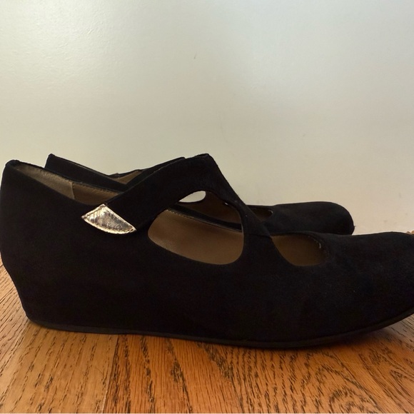 Anyi Lu Shirlee Black Suede Mary Jane Shoe (MADE IN ITALY) - Picture 9 of 14